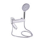 Змішувач для ванни Qtap Jay з поворотним виливом і душовим гарнітуром, хром (QTJAY260CRM45542), фото 3