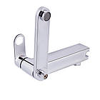 Змішувач для ванни Qtap Jay з поворотним виливом і душовим гарнітуром, хром (QTJAY260CRM45542), фото 7