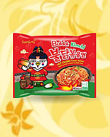 Локшина Buldak кімчі, Лапша Buldak Кимчи, Buldak noodles Kimchi, Samyang, Південна Корея, Ч