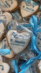 Пряники з логотипом B_Health, корпоративні пряники, корпоративні замовлення