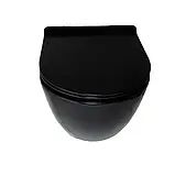 Унітаз Grem 52*35.5*34 Black, фото 3
