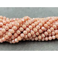 Кришталь 6мм персиковий матовий АВ (+-85шт)