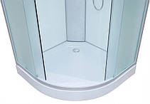 Душовий гідробокс 90*90*210 см переднє скло matt, заднє скло white, низький піддон, підсвітка, витяжка, фото 5