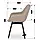 Стілець поворотний LUNA 2 Бежевий тканина (MEBEL ELITE) ME.LUNA2/BZ/T/K, фото 4