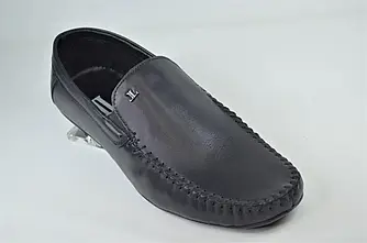 Мокасини чоловічі шкіряні чорні