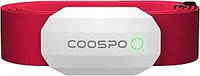 Нагрудний пульсометр Coospo H808S з Bluetooth ANT+ водонепроникний IP67 червоний 0.96 дюйма 45.6 г
