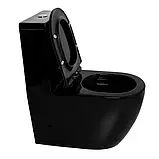 Унитаз-компакт Ermin 67*37*84 black, фото 2