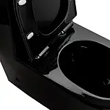 Унитаз-компакт Ermin 67*37*84 black, фото 3