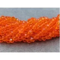 Кришталь 6мм темно- помаранчевий прозорий (+-85шт)