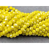 Кришталь 6мм жовтий матовий АВ (+-85шт)