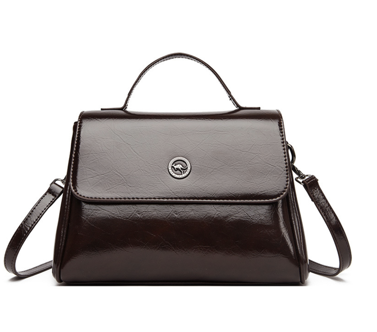 Сумка жіноча шкіряна Hefan Daishu Чорна, фото 1