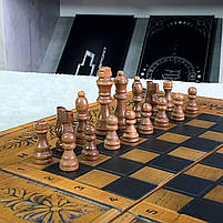Шахи дерев'яні 48×23×3 см класичне виконання, фото 7