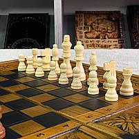 Шахи дерев'яні 48×23×3 см класичне виконання, фото 8