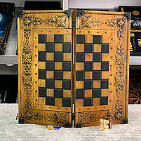 Шахи дерев'яні 48×23×3 см класичне виконання, фото 4