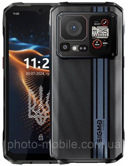 Смартфон Sigma mobile X-treme PQ58, 2 Nano-Sim, 6.58" (1080x2408) IPS FHD+, MediaTek Helio G99, RAM 12Gb, ROM 256Gb, microSD, GPS,