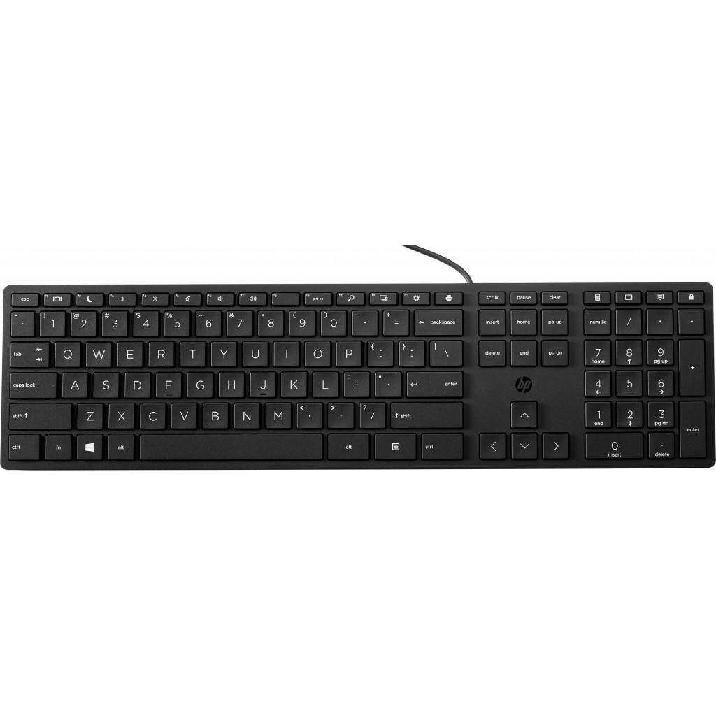 Клавіатура HP 320K USB Ukr/Eng, повнорозмірна, Black