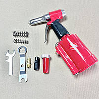 Пістолет заклепувальний пневматичний у валізі з аксесуарами INTERTOOL PT-1304