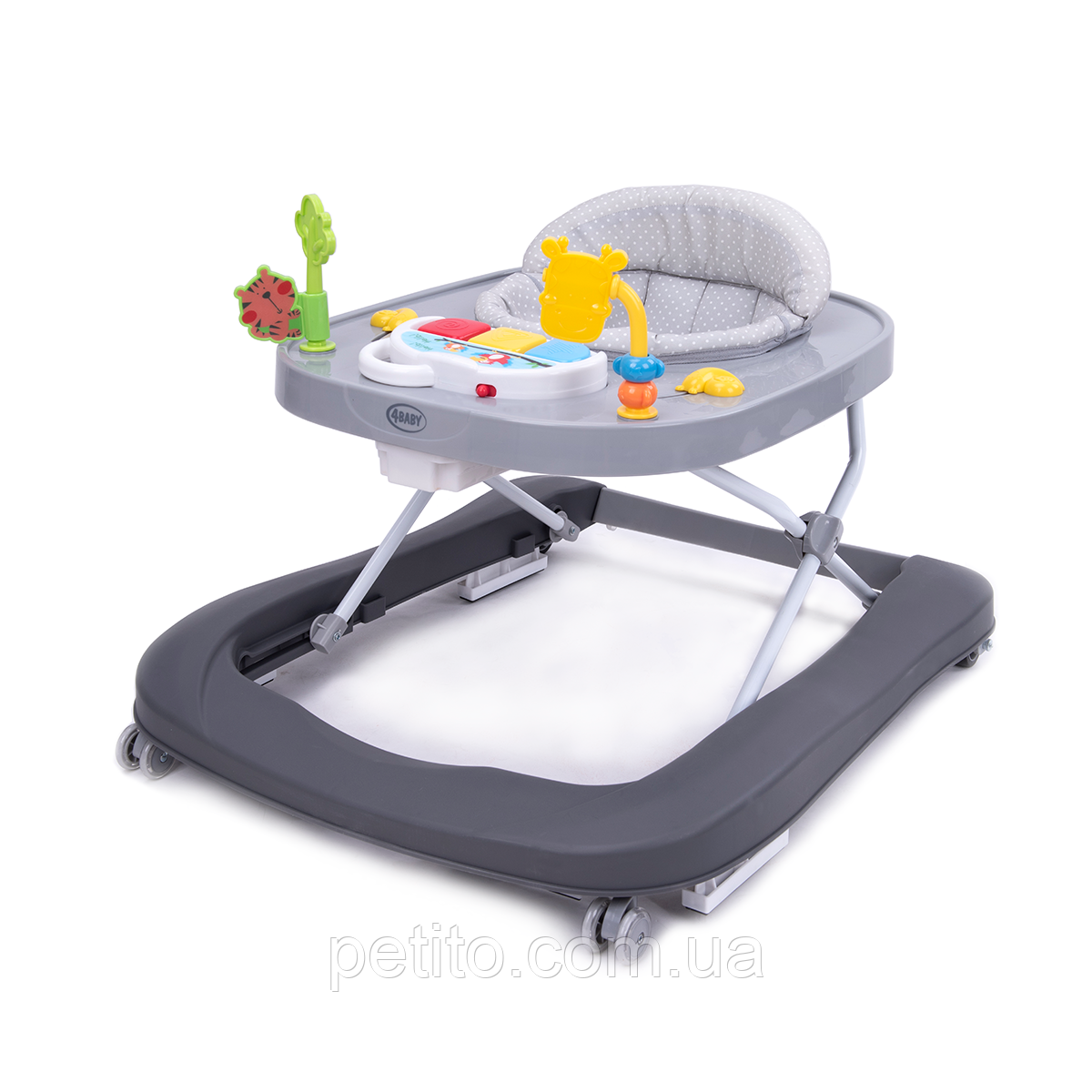Ходунки 4BABY Walk`n push dark grey