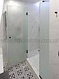 Перегородка в душ з матованого скла, фото 7