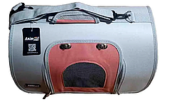 Сумка переноска для кішок та собак жорстка з фронтальними дверима AnimAll 44х22х25 см