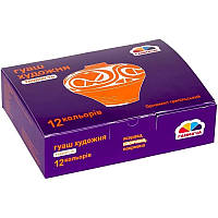 Дитячі гуашеві фарби "Творчість" 400205, 12 кольорів