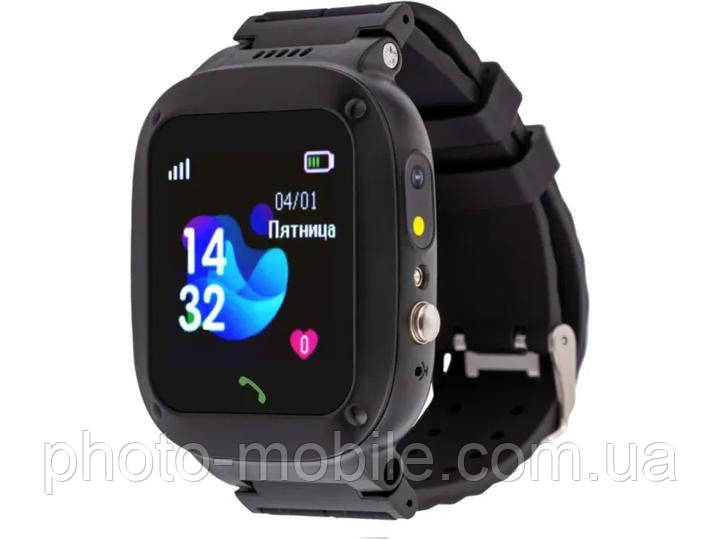 Смарт-годинник для дітей AmiGo GO004 SP Camera+LED Black