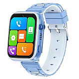 Смарт-годинник XO H130 GPS Children's Intelligent 4G Watch Blue, фото 2