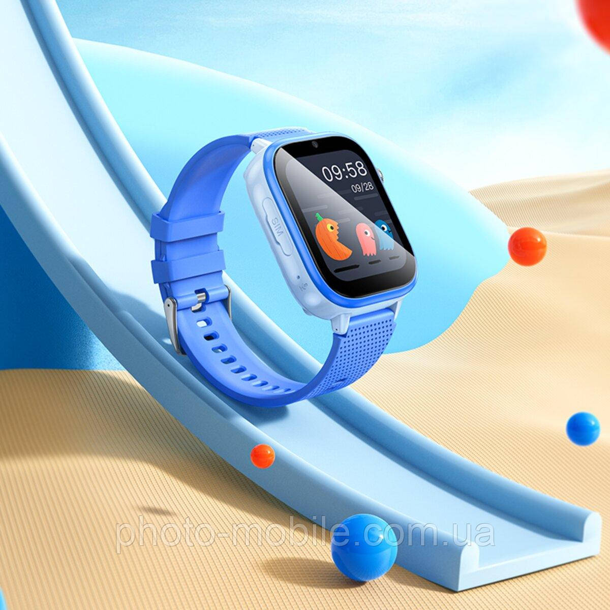 Смарт-годинник HOCO 4g children smart watch Y101 |1.83", 4G video call, hd camera, GPS/WiFi, ip65| Blue