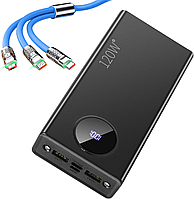 Портативное зарядное устройство 20000 мАч с быстрой зарядкой USB-C PD 20W, 4 выхода, 2 входа