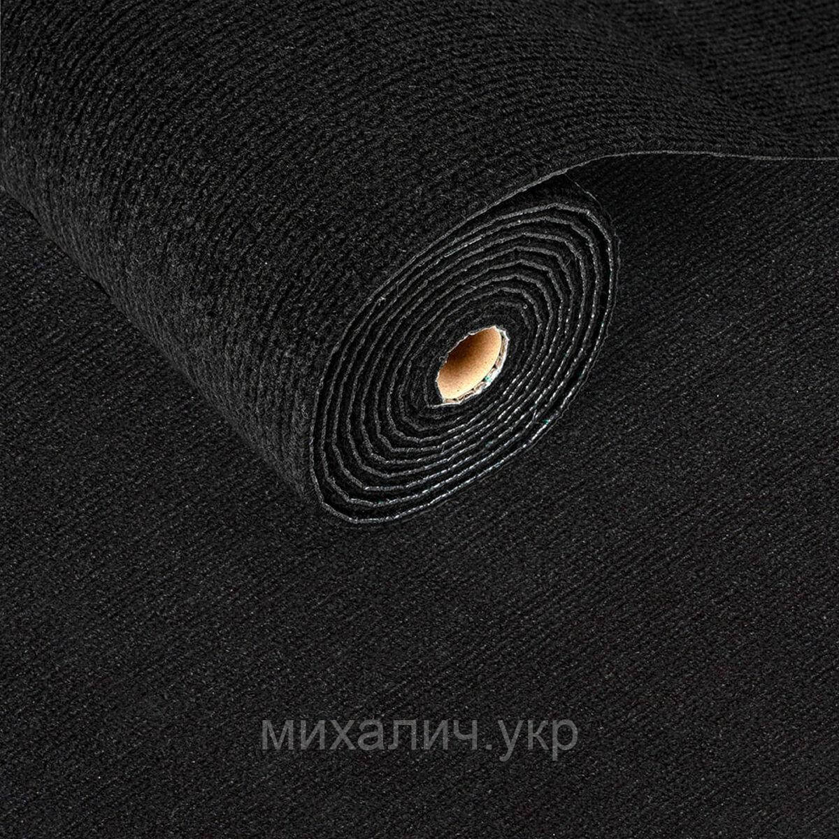 Самоклеюча плитка під ковролін в рулоні чорний 600*3000мм SW-00002588
