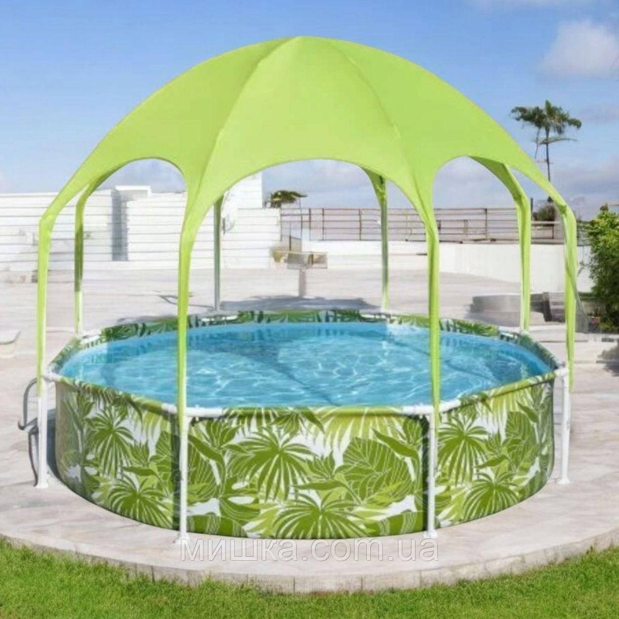 Каркасний басейн 244*51 см Bestway 56432, з навісом та душем, фото 1