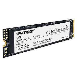 Накопичувач SSD 128GB Patriot P300 M.2 2280 PCIe NVMe 3.0 x4 TLC, фото 1