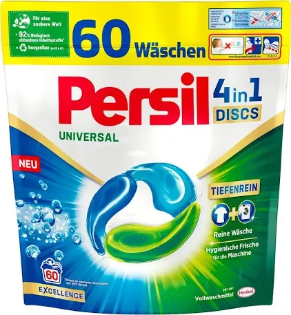 Капсули для прання універсал Persil Discs-Caps Universal 4 в 1, 60шт