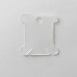 Котушка для ниток муліне біла  маленька