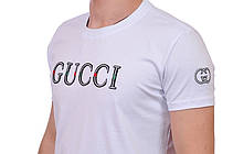 Футболка чоловіча Gucci 25-25Y-09430 біла, фото 5
