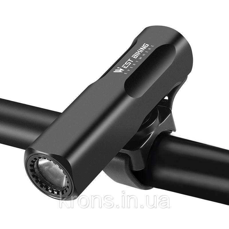 Фара на велосипед West Biking YP0701442-800 з кріпленням Black