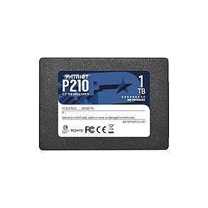Накопичувач SSD 1TB Patriot P210 2.5" SATAIII TLC, фото 3