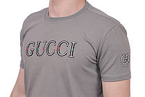Футболка чоловіча Gucci 25-25Y-09430 сіра, фото 6