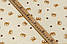 Двошаровий жатий муслін "Маленькі тигренята на ванільному тлі", ширина 135 см, фото 2