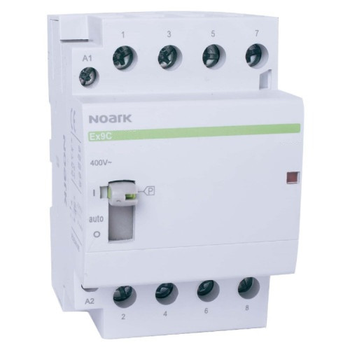 Модульний контактор з ручним керуванням Noark 32А 2NO + 2NC 220-240V АС Ex9CH3222M 111718