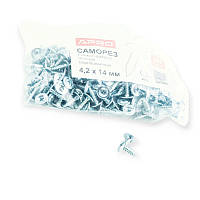 Саморіз із шайбою 4,2х14 білий (200 шт) APRO