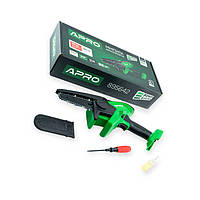 Пила-міні ланцюгова акумуляторна 20 В, шина 15см, 2000 об/хв, без АКБ та ЗП APRO