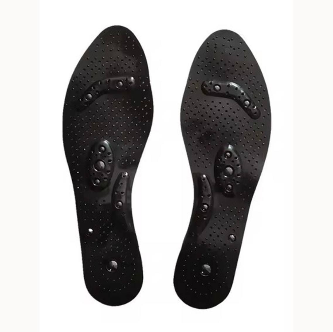 Гелеві устілки для взуття, магнітні стельки, гелеві устілки з магнітами, масажні устілки розміру 38-42 Hechpro чорні (MAG-41), фото 1