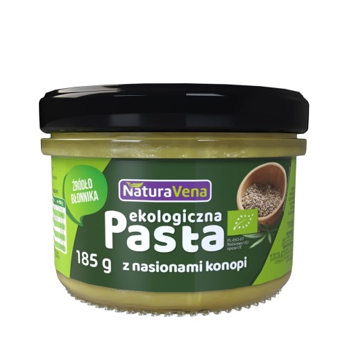 Паста з насіння коноплі та шпинату ,185г ,Natura Vena