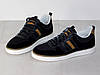 Кеди чоловічі замшеві перфорація весна осінь чорні 42р, фото 3