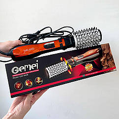 Фен-браш Geemy GM-4828 з 3 насадками (Золотий)