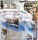 Комплект постільної білизни ранфорс підлітковий ТМ Altinbasak простирадло на гумці albert sabre