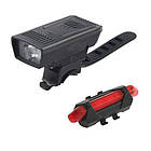 Велоліхтар 1803-1 XPE + STOP-5LED (red) з акумулятором, фото 3