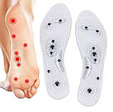 Гелеві устілки для взуття, магнітні стельки, гелеві устілки з магнітами, масажні устілки розміру 38-42 Hechpro ПР (MAG-41), фото 6