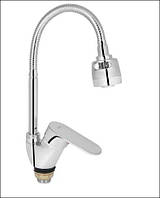 Змішувач для кухні Tani 008F4 з гнучким виливом (k40) Chrome Lidz